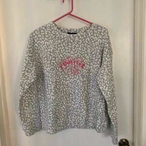 Feeling Hope Positive Pink Gray and Pink Women's Sweatshirt M